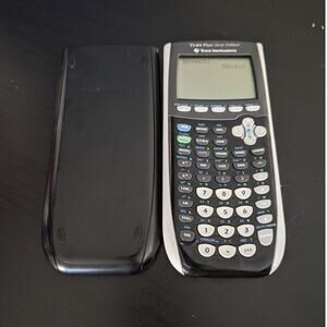 Texas Instruments TI-84 Plus Silver Edition Graphing Calculator TESTED w/ Cover